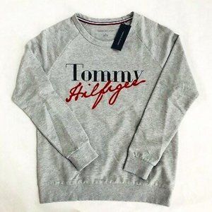 Tommy Hilfiger Light Grey Crew Neck Sweater